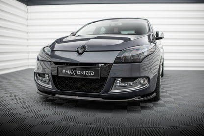 Maxton Front Ansatz V.2 für Renault Megane GT Mk3 Facelift schwarz Hochglanz