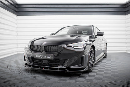 Maxton Front Ansatz V.2 für BMW 2 Coupe G42 schwarz Hochglanz