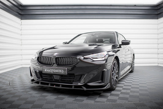Maxton Front Ansatz V.2 für BMW 2 Coupe G42 schwarz Hochglanz
