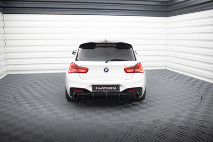Maxton Diffusor Heck Ansatz für BMW 1er M-Paket F20 Facelift (Version mit einseitigem Einzelauspuff)