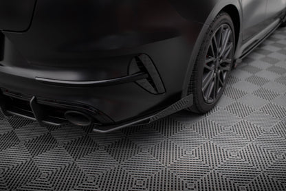 Maxton Hintere Seiten Flaps für Kia Proceed GT Mk1 Facelift schwarz Hochglanz