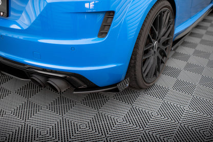 Maxton Hintere Seiten Flaps für Audi TT S 8S Facelift schwarz Hochglanz