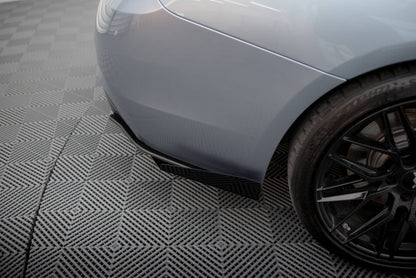 Maxton Hintere Seiten Flaps für BMW 4er35i Coupe M-Paket F32 schwarz Hochglanz