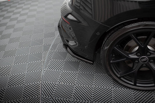 Maxton Heck Ansatz Flaps Diffusor V.2 für Audi RS3 Sportback 8Y schwarz Hochglanz