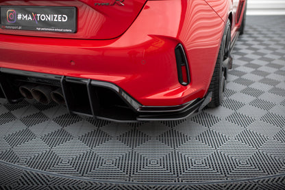 Maxton Street Pro Heck Ansatz Flaps Diffusor +Flaps für Honda Civic Type-R Mk 11 schwarz Hochglanz