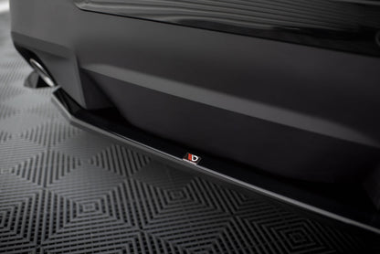 Maxton Zentrale Hinten Splitte BMW 2 Coupe G42 schwarz Hochglanz