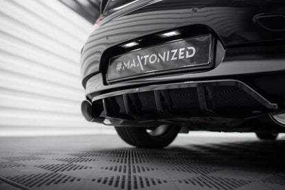 Maxton Mittlerer Diffusor Heck Ansatz DTM Look für BMW Z4 M-Paket E89 Facelift schwarz Hochglanz