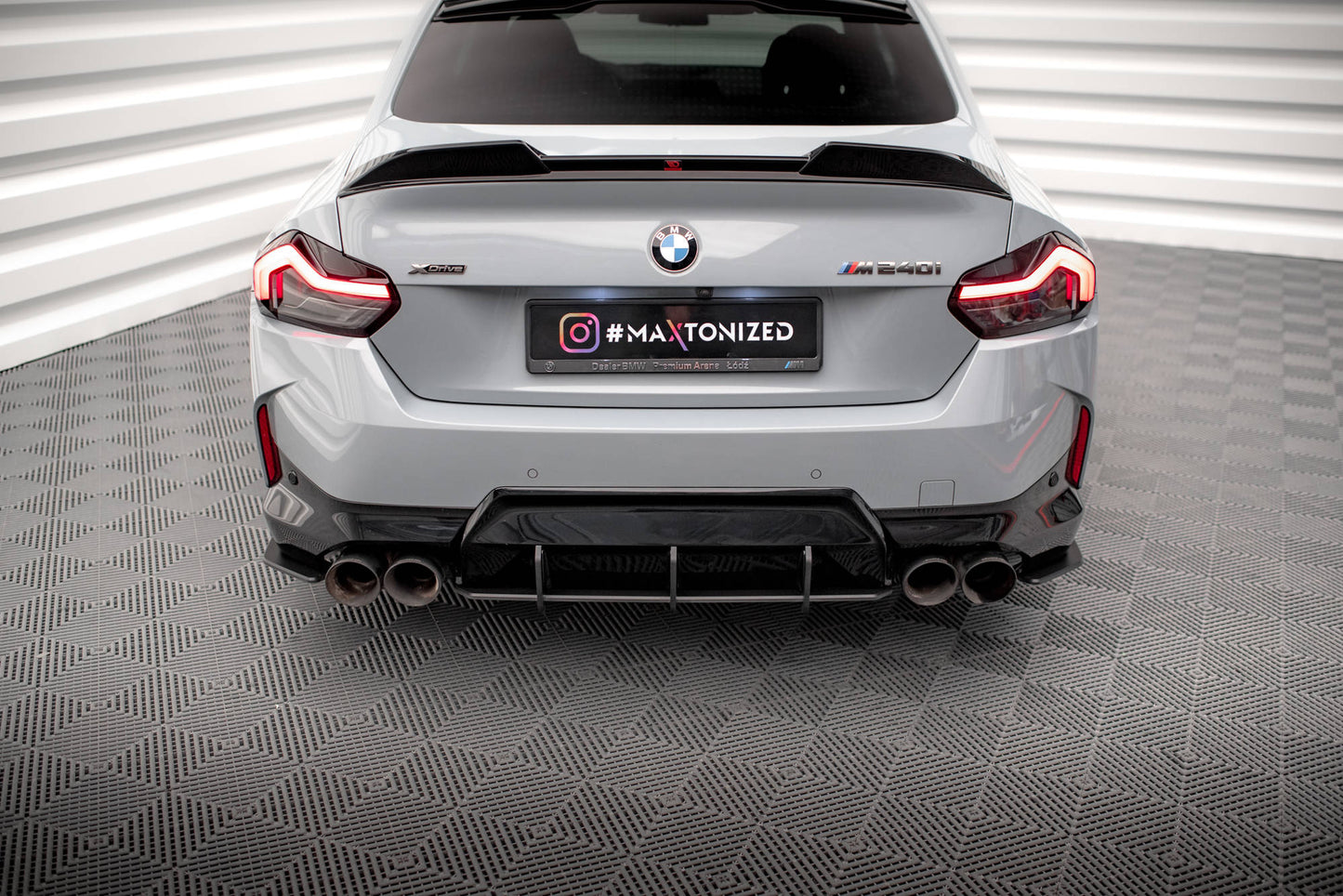 Maxton Street Pro Heckschürze für BMW 2 Coupe M240i G42