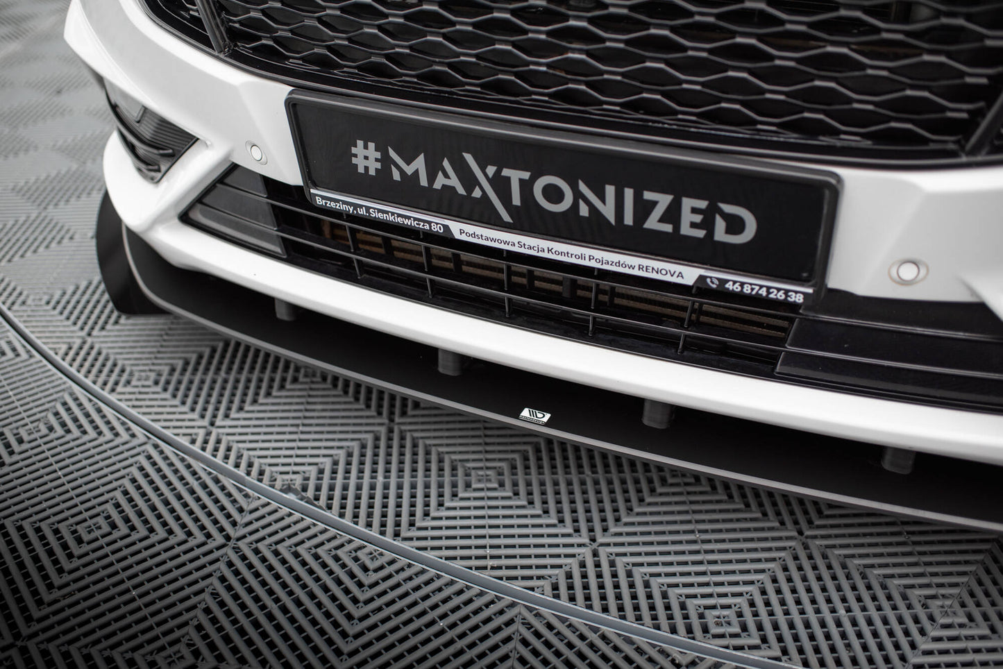 Maxton Street Pro Front Ansatz für +Flaps für + Flaps Ford Mondeo Sport Mk5 Facelift / Fusion Sport Mk2 Facelift schwarz H...