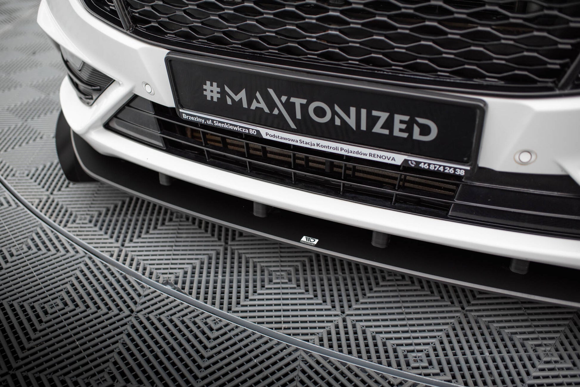 Maxton Street Pro Front Ansatz für +Flaps für + Flaps Ford Mondeo Sport Mk5 Facelift / Fusion Sport Mk2 Facelift schwarz H...