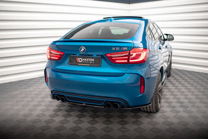 Maxton Mittlerer Diffusor Heck Ansatz für BMW X6 M F86 schwarz Hochglanz