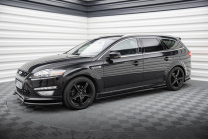 Maxton Seitenschweller Ansatz für Ford Mondeo ST-Line Mk4 Facelift schwarz Hochglanz