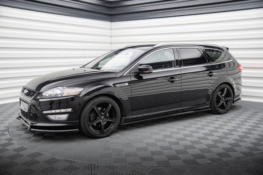 Maxton Seitenschweller Ansatz für Ford Mondeo ST-Line Mk4 Facelift schwarz Hochglanz
