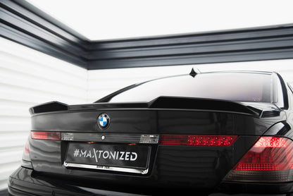 Maxton Spoiler CAP für 3D BMW 7 E65 schwarz Hochglanz