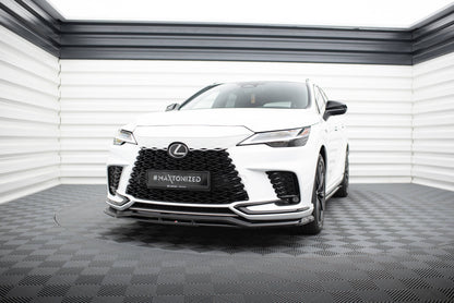 Maxton Front Ansatz für Lexus RX F-Sport Mk5 schwarz Hochglanz