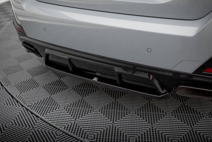 Maxton Mittlerer Diffusor Heck Ansatz für BMW M440i Gran Coupe G26 schwarz Hochglanz