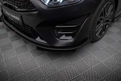 Maxton Front Flaps Kia Proceed GT Mk1 Facelift / Ceed GT Mk3 Facelift  schwarz Hochglanz