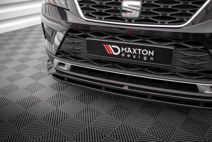 Maxton Front Ansatz für Seat Ateca Mk1 schwarz Hochglanz