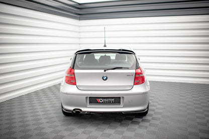 Maxton Spoiler CAP V.2 für BMW 1er E81 Facelift schwarz Hochglanz
