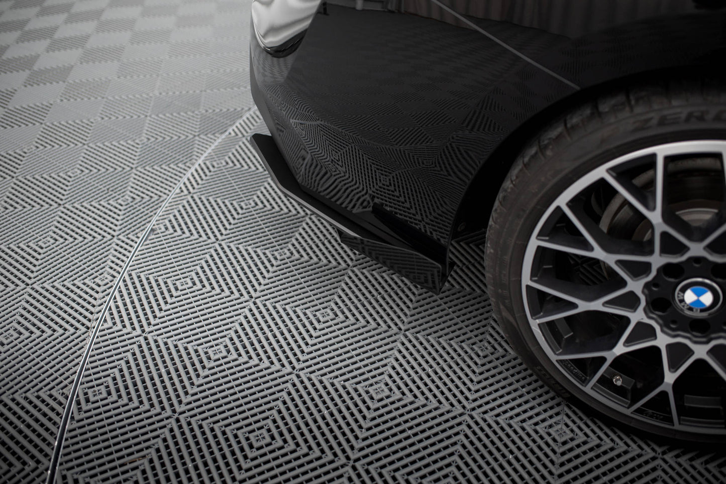 Maxton Street Pro Heck Ansatz Flaps Diffusor +Flaps für BMW 2 Coupe G42 schwarz Hochglanz