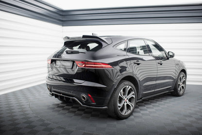 Maxton Mittlerer Diffusor Heck Ansatz DTM Look für Jaguar E-Pace R-Dynamic Mk1 schwarz Hochglanz