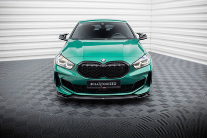 Maxton Front Ansatz V.1 für0 BMW M135i F40 schwarz Hochglanz