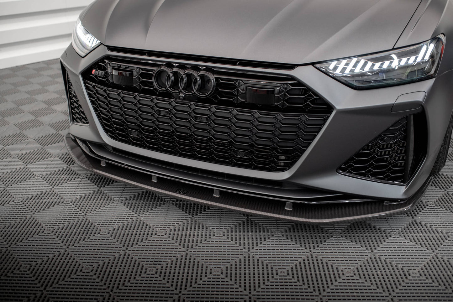 Maxton Set of Carbon Fiber Splitters Audi RS6 C8 schwarz matt