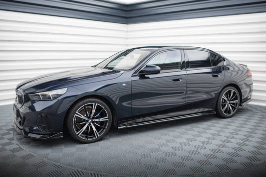 Maxton Seitenschweller Ansatz für V.2 für BMW 5er M-Paket G60 schwarz Hochglanz