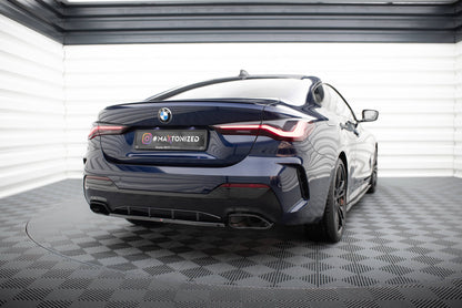Maxton Mittlerer Diffusor Heck Ansatz für BMW 4er M440i G22 schwarz Hochglanz