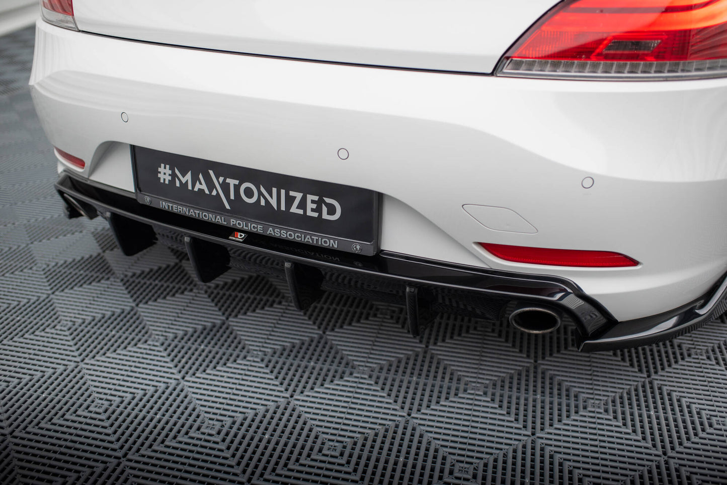 Maxton Diffusor Heck Ansatz für BMW Z4 E89 schwarz Hochglanz