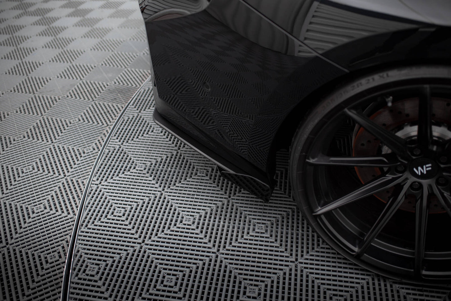 Maxton Street Pro Heck Ansatz Flaps Diffusor V.1 +Flaps für BMW M2 G87 schwarz Hochglanz