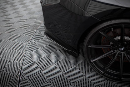 Maxton Street Pro Heck Ansatz Flaps Diffusor V.1 +Flaps für BMW M2 G87 schwarz Hochglanz