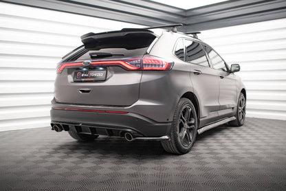Maxton Diffusor Heck Ansatz für Ford Edge Mk2 schwarz Hochglanz