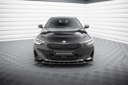 Maxton Front Ansatz V.2 für BMW 2 Coupe G42 schwarz Hochglanz