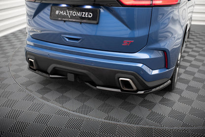 Maxton Heck Ansatz Flaps Diffusor für Ford Edge ST Mk2  schwarz Hochglanz