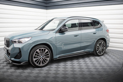 Maxton Seitenschweller Ansatz für BMW X1 M-Paket U11 schwarz Hochglanz
