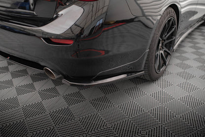 Maxton Heck Ansatz Flaps Diffusor V.1 für Infiniti Q50 S Mk1 schwarz Hochglanz