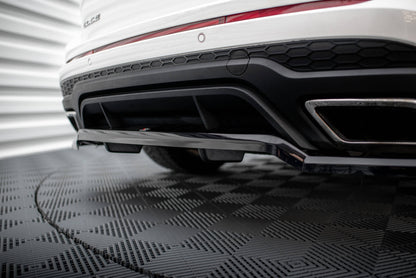 Maxton Mittlerer Diffusor Heck Ansatz DTM Look für Ford Edge Sport Mk2 schwarz Hochglanz