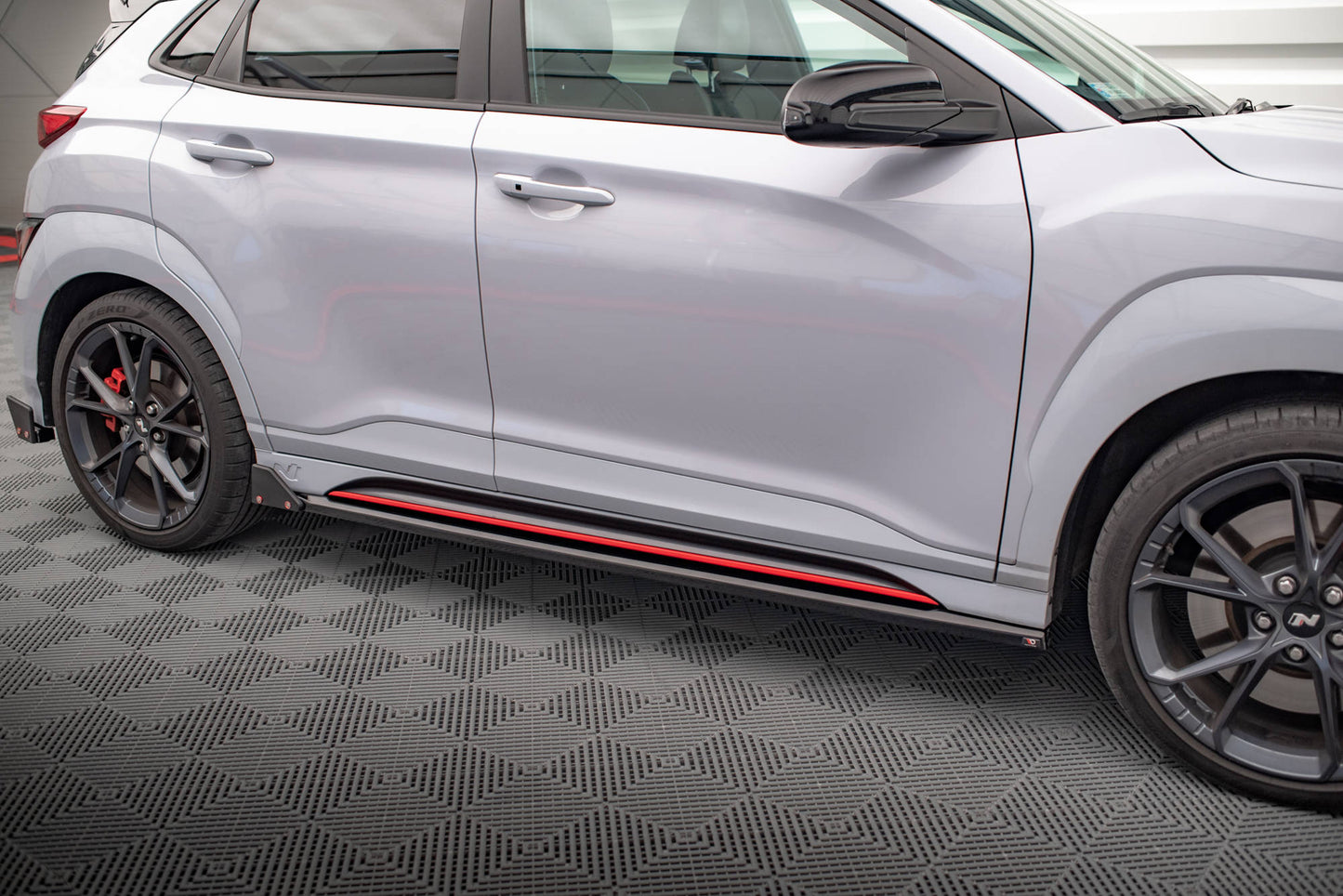 Maxton Seitenschweller Ansatz für V.1 für + Flaps Hyundai Kona N Mk1