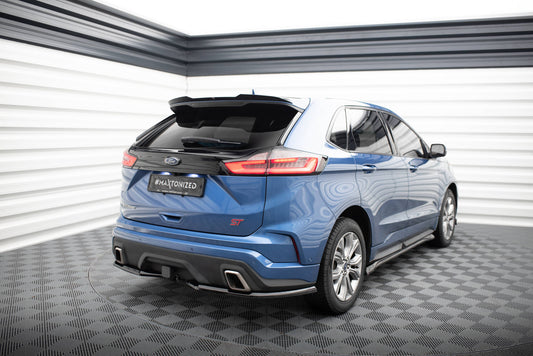 Maxton Heck Ansatz Flaps Diffusor für Ford Edge ST Mk2  schwarz Hochglanz
