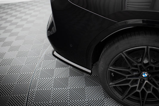 Maxton Heck Ansatz Flaps Diffusor V.1 für BMW X3 M F97 Facelift schwarz Hochglanz
