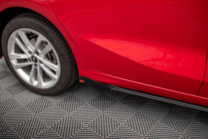 Maxton Side Flaps Audi A3 8Y schwarz Hochglanz