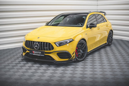 Maxton Front Ansatz V.3 +Flaps für Mercedes-AMG A 45 S Aero Pack W177