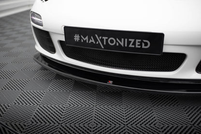 Maxton Front Ansatz V.2 für Porsche 911 Carrera 997 Facelift schwarz Hochglanz