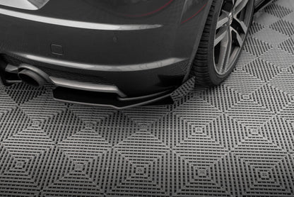 Maxton Street Pro Heck Ansatz Flaps Diffusor +Flaps für Audi TT S-Line 8S schwarz Hochglanz
