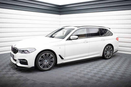 Maxton Seitenschweller Ansatz für V.2 für BMW 5er M-Paket G30 / G31 schwarz Hochglanz