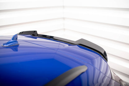 Maxton Spoiler CAP für Audi Q5 S-Line SUV Mk2 Facelift schwarz Hochglanz