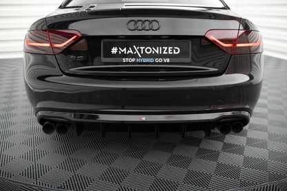 Maxton Diffusor Heck Ansatz für Audi S5 Coupe / Cabrio S-Line 8T