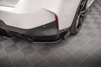 Maxton Street Pro Heck Ansatz Flaps Diffusor +Flaps für BMW 2 Coupe M-Paket G42 schwarz Hochglanz
