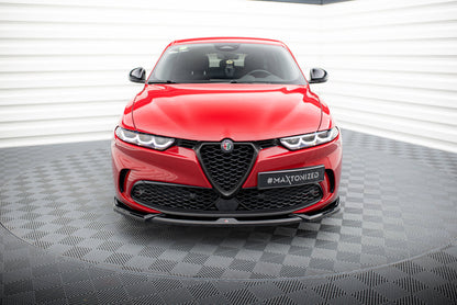 Maxton Front Ansatz V.1 für Alfa Romeo Tonale Mk1 schwarz Hochglanz